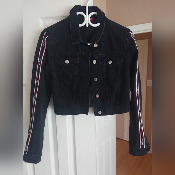 GUESS Cropped Denim Jacket, size S - Picture 1 of 7